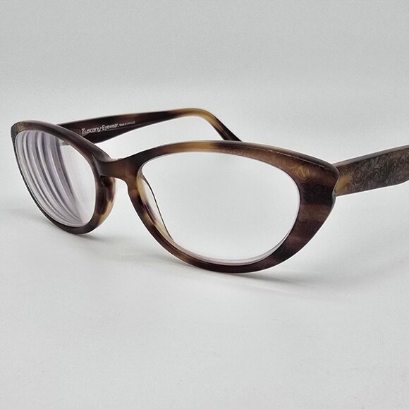 Tuscany Eyewear TUS 551-02 Tortoise Cat Eye Eyeglasses Frame w/ Flexhinge 52mm - Picture 1 of 12